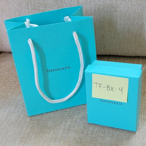 Authentic Tiffany & Co. Jewelry Box and Bag - Picture 4 of 4